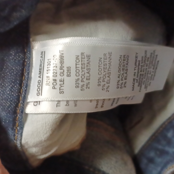 GOOD AMERICAN Good Legs High Rise Skinny Jeans distressed Size: 27 high … - Picture 7 of 7